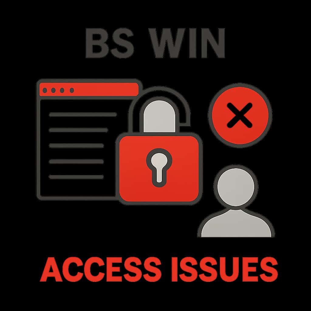 An educational diagram detailing common BS Win Access Issues.
