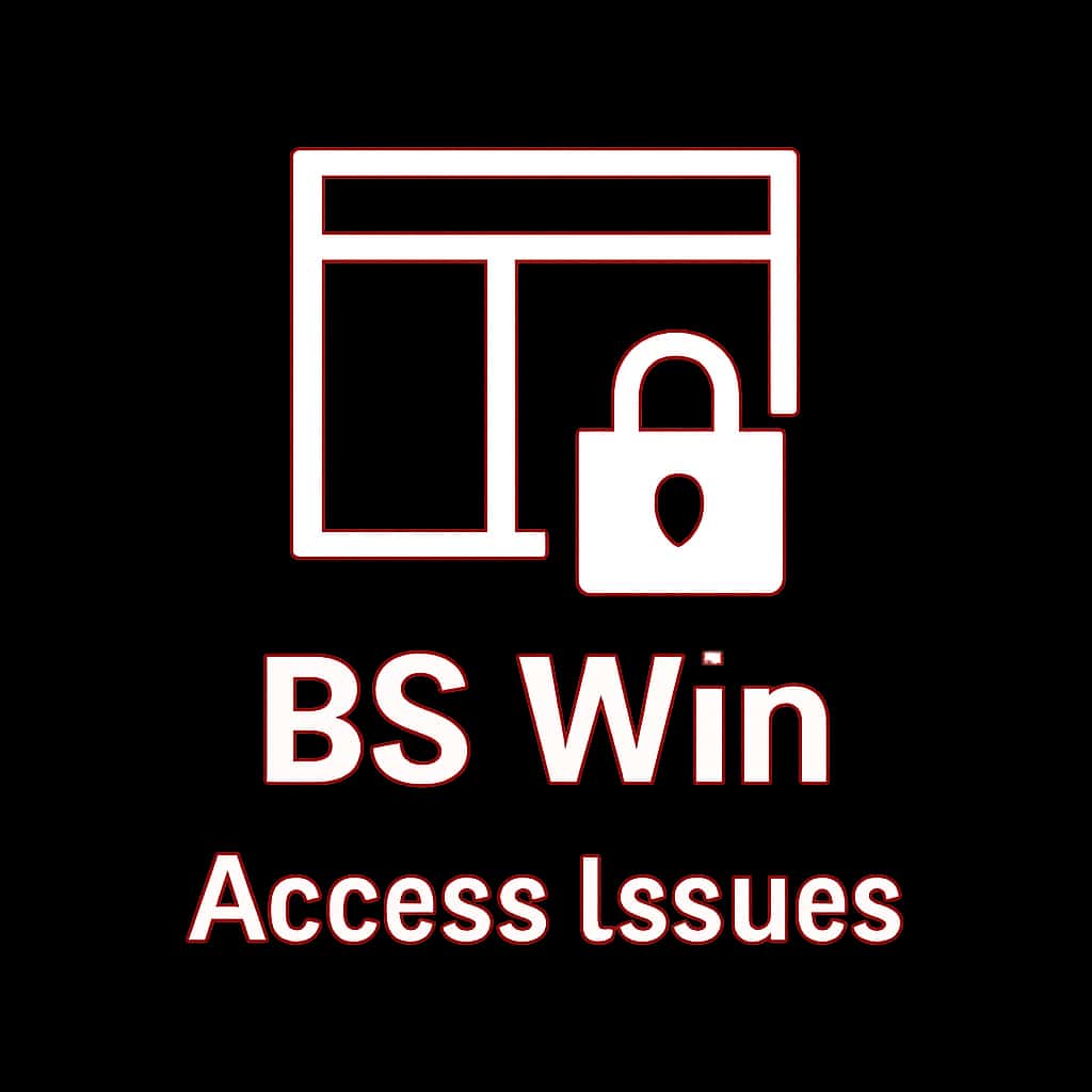 An icon symbolizing BS Win Access Issues guidance.
