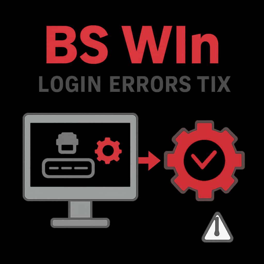 An educational diagram illustrating BS Win Login Errors Fix.
