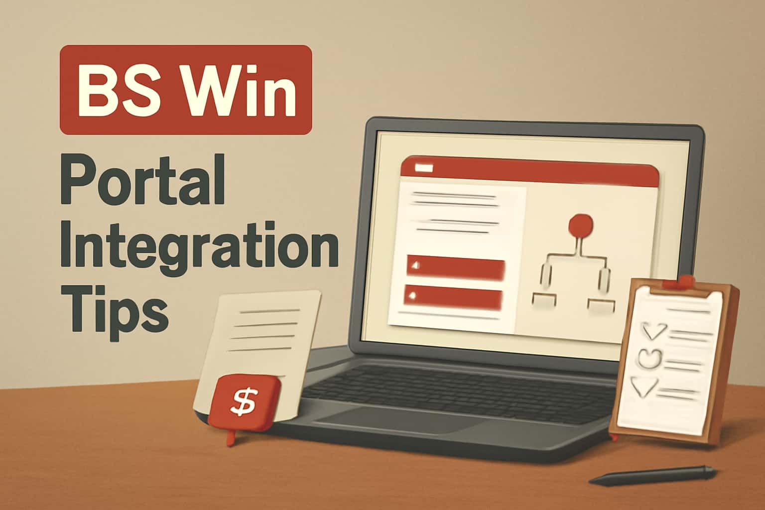 Informational scene representing BS Win Portal Integration Tips.
