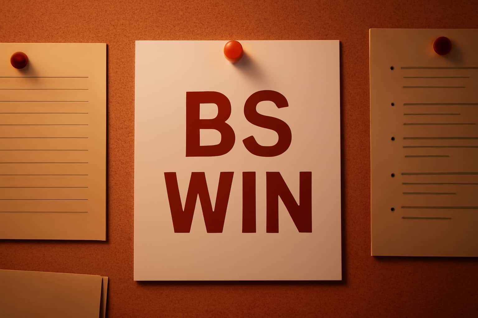 Visual representation of BS Win Notices with a focus on secure access and account safety.