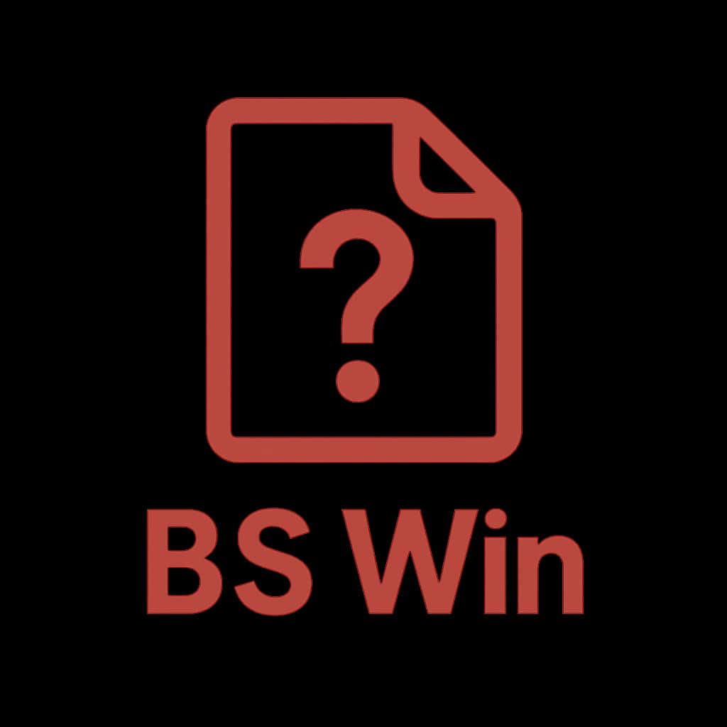 Icon representing BS Win Notices with security theme.