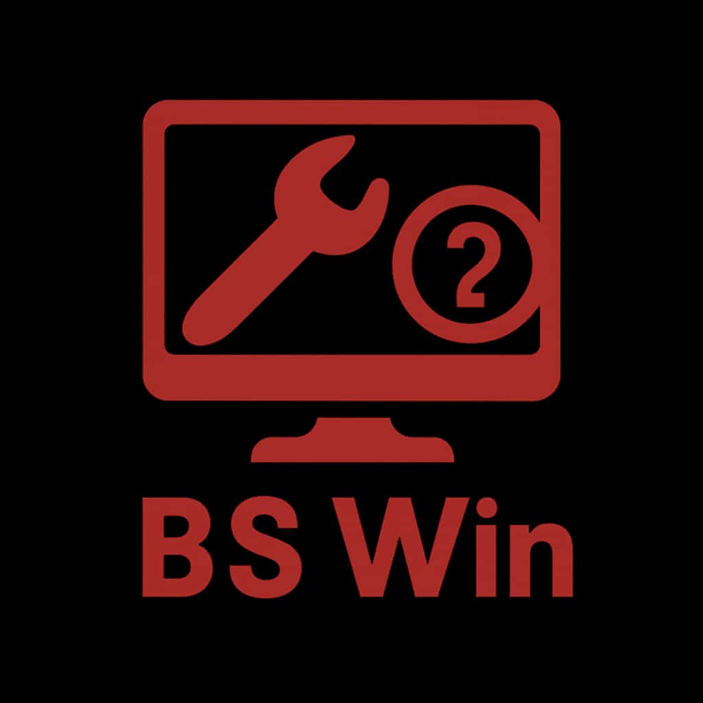 An icon depicting troubleshooting login for BS Win.